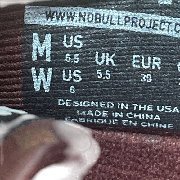 Nobull Mens Burgundy Knit perforated crossfit sneakers SZ 6.5 SKU 9415 - Picture 6 of 14